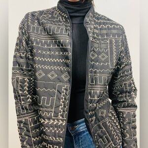 Alfred Dunner Black Embroidered Jacket – Size 10 Petite